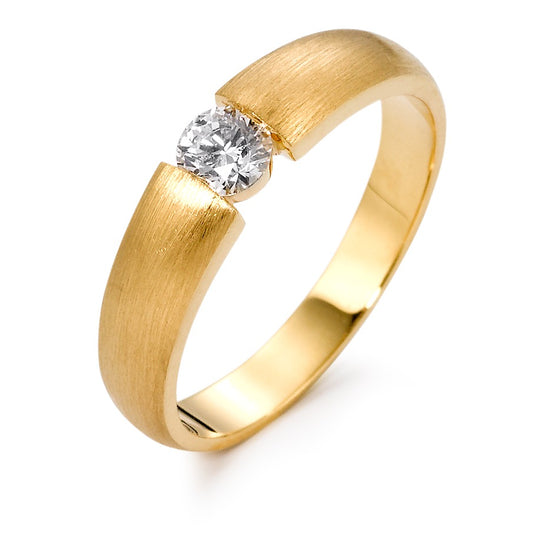 Anillo solitario 750/oro amarillo de 18 quilates Diamante 0.30 ct, w-si