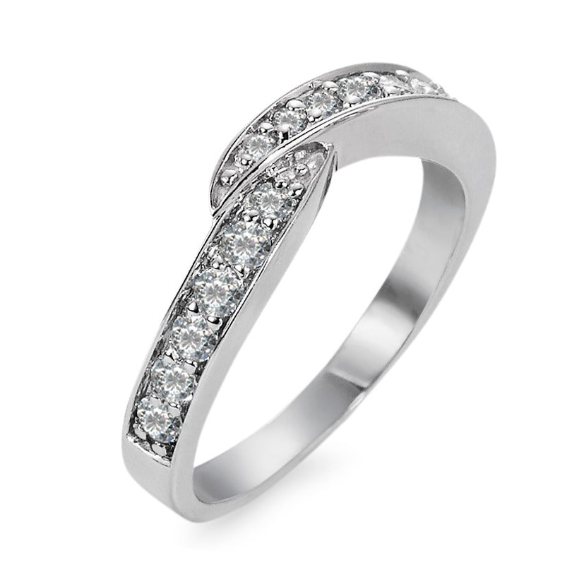 Anillo de dedo 750/oro blanco de 18 quilates Diamante 0.415 ct, 15 piedras, w-si
