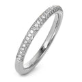 Anillo de dedo 750/oro blanco de 18 quilates Diamante 0.23 ct, 84 piedras, w-si