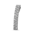 Colgante 750/oro blanco de 18 quilates Diamante 0.54 ct, 19 piedras, w-si