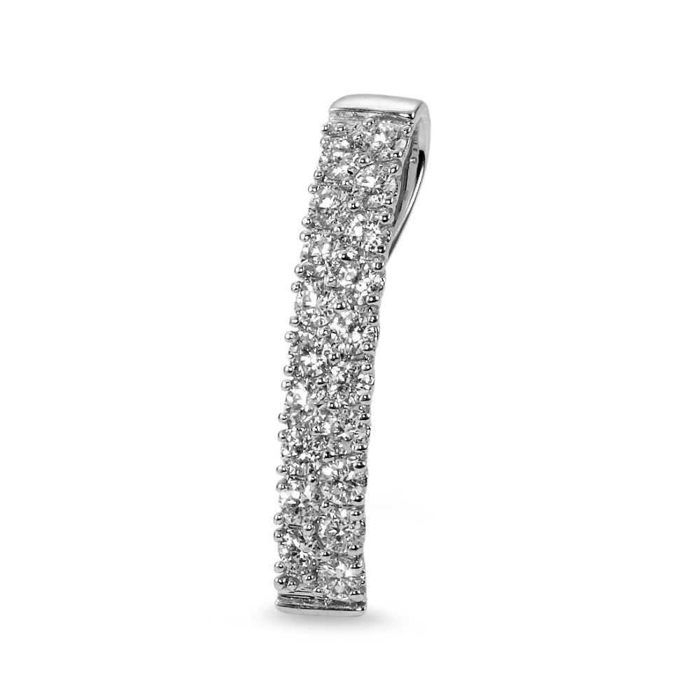 Colgante 750/oro blanco de 18 quilates Diamante 0.54 ct, 19 piedras, w-si
