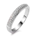 Anillo de dedo 750/oro blanco de 18 quilates Diamante 0.25 ct, 49 piedras, w-si