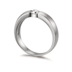 Anillo solitario 750/oro blanco de 18 quilates Diamante blanco, 0.30 ct, w-si