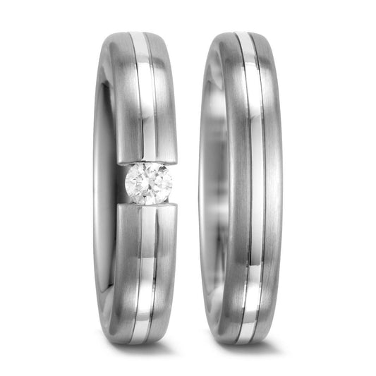 Anillo de pareja Oro blanco de 585/14 kt.