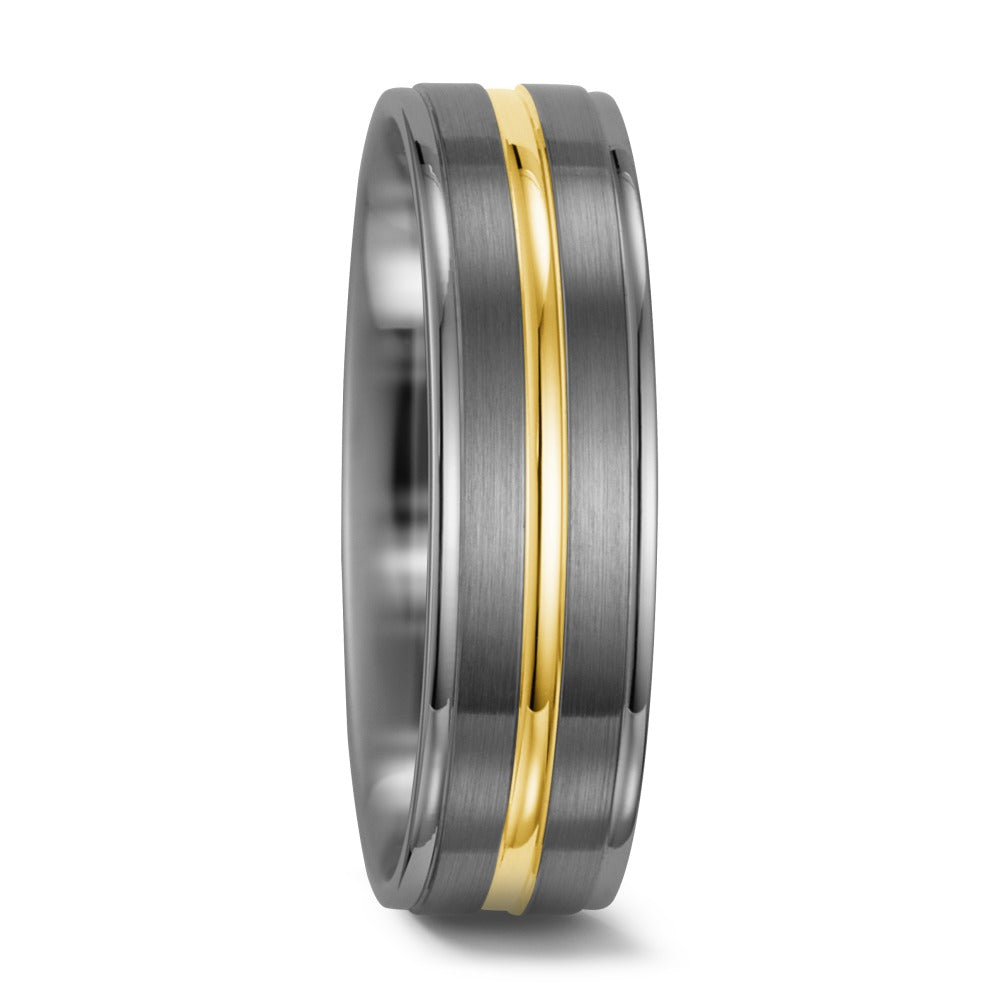 Anillo de pareja 500 paladio, Oro amarillo de 585/14 kt.