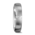 Anillo de pareja 750/oro blanco de 18 quilates Diamante blanco, 0.055 ct, 3 piedras, tw-vsi