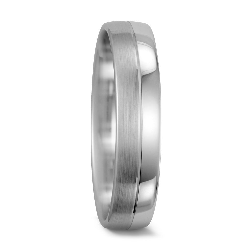 Anillo de pareja 750/oro blanco de 18 quilates