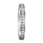 Anillo de pareja 750/oro blanco de 18 quilates Diamante 0.23 ct, 23 piedras, tw-si