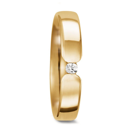 Anillo de pareja 750/oro amarillo de 18 quilates Diamante 0.05 ct, tw-si