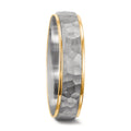Anillo de pareja 750/oro blanco de 18 quilates, 750/oro amarillo de 18 quilates