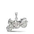 Colgante Plata Rodio plateado Motocicleta