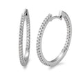 Aro con bisagra 750/oro blanco de 18 quilates Diamante blanco, 0.50 ct, 74 piedras, [Brillant], w-si