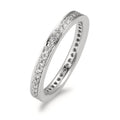 Anillo de memoria 750/oro blanco de 18 quilates Diamante blanco, 0.33 ct, 42 piedras, [Brillant], w-si