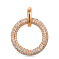 Colgante 750/oro rojo de 18 quilates Diamante blanco, 0.50 ct, 125 piedras, [Brillant], tw-vsi Ø18 mm