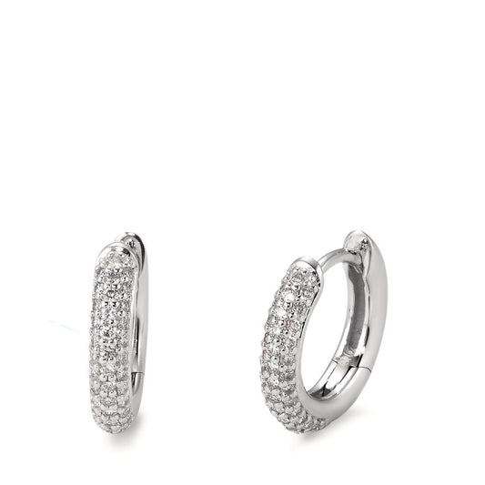 Aro con bisagra 750/oro blanco de 18 quilates Diamante blanco, 0.25 ct, 74 piedras, [Brillant], tw-vsi