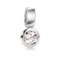 Colgante 750/oro blanco de 18 quilates Diamante blanco, 0.20 ct, [Brillant], w-si Ø5.5 mm