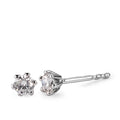 Pendientes 750/oro blanco de 18 quilates Diamante blanco, 0.25 ct, 2 piedras, [Brillant], w-si Ø4 mm