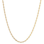 Collar 750/oro amarillo de 18 quilates 45 cm Ø1.5 mm