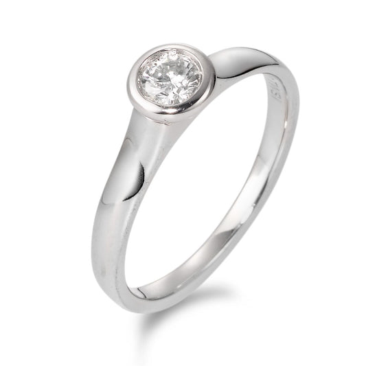 Anillo solitario 750/oro blanco de 18 quilates Diamante 0.20 ct, tw-si