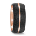 Anillo de pareja oro rosa de 585/14 kt, Carbón