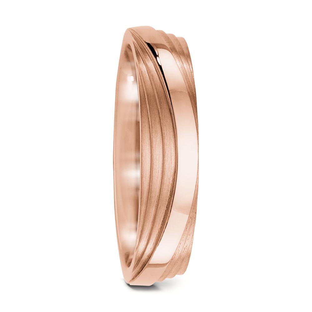 Anillo de pareja 750/oro rosa de 18 quilates