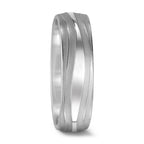 Anillo de pareja 750/oro blanco de 18 quilates
