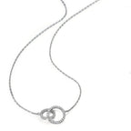 Collar Plata Circonita Rodio plateado 42-46 cm Ø10 mm