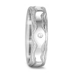 Anillo de pareja 750/oro blanco de 18 quilates Diamante 0.045 ct, w-si
