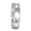 Anillo de pareja 750/oro blanco de 18 quilates