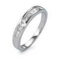 Anillo de dedo 750/oro blanco de 18 quilates Diamante 0.32 ct, 10 piedras, w-si