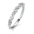Anillo de dedo 750/oro blanco de 18 quilates Diamante blanco, 0.33 ct, 15 piedras, [Brillant], w-si