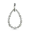 Colgante 750/oro blanco de 18 quilates Diamante blanco, 0.33 ct, 23 piedras, [Brillant], w-si