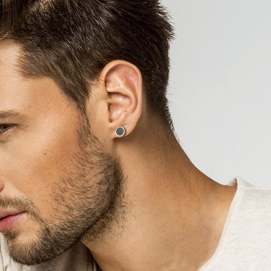 Pendientes 1ud Acero inoxidable Recubierto de IP Ø9 mm