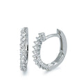 Aro con bisagra 750/oro blanco de 18 quilates Diamante 0.25 ct, 22 piedras, [Brillant], w-si