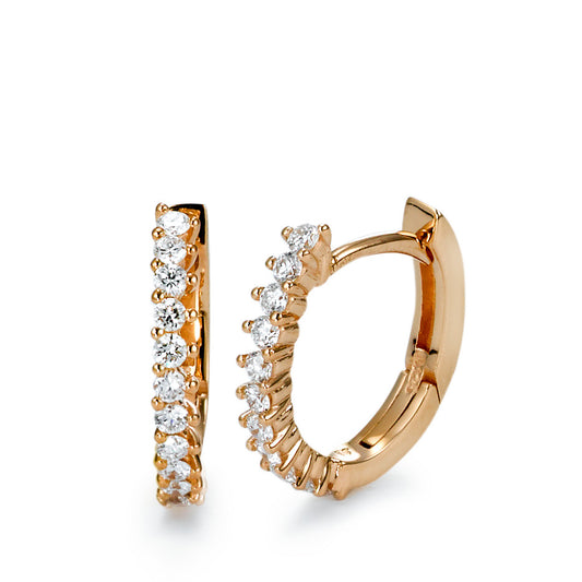 Aro con bisagra 750/oro rojo de 18 quilates Diamante 0.25 ct, 22 piedras, [Brillant], w-si