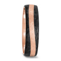 Anillo de pareja oro rosa de 585/14 kt, Carbón