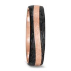 Anillo de pareja oro rosa de 585/14 kt, Carbón