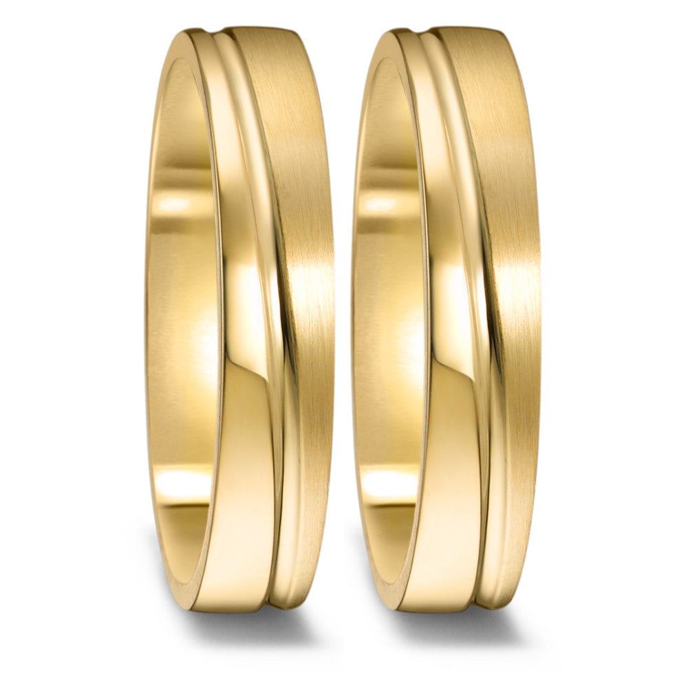 Anillo de pareja 750/oro amarillo de 18 quilates