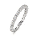 Anillo de memoria Plata Circonita Rodio plateado