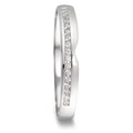 Anillo de pareja 750/oro blanco de 18 quilates Diamante 0.085 ct, 17 piedras, tw-vsi