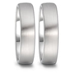 Anillo de pareja 750/oro blanco de 18 quilates
