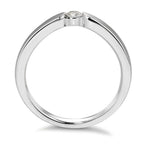 Anillo solitario 750/oro blanco de 18 quilates Diamante blanco, 0.15 ct, [Brillant], w-si