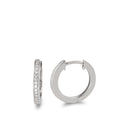 Aro con bisagra 750/oro blanco de 18 quilates Diamante 0.14 ct, 28 piedras, w-si