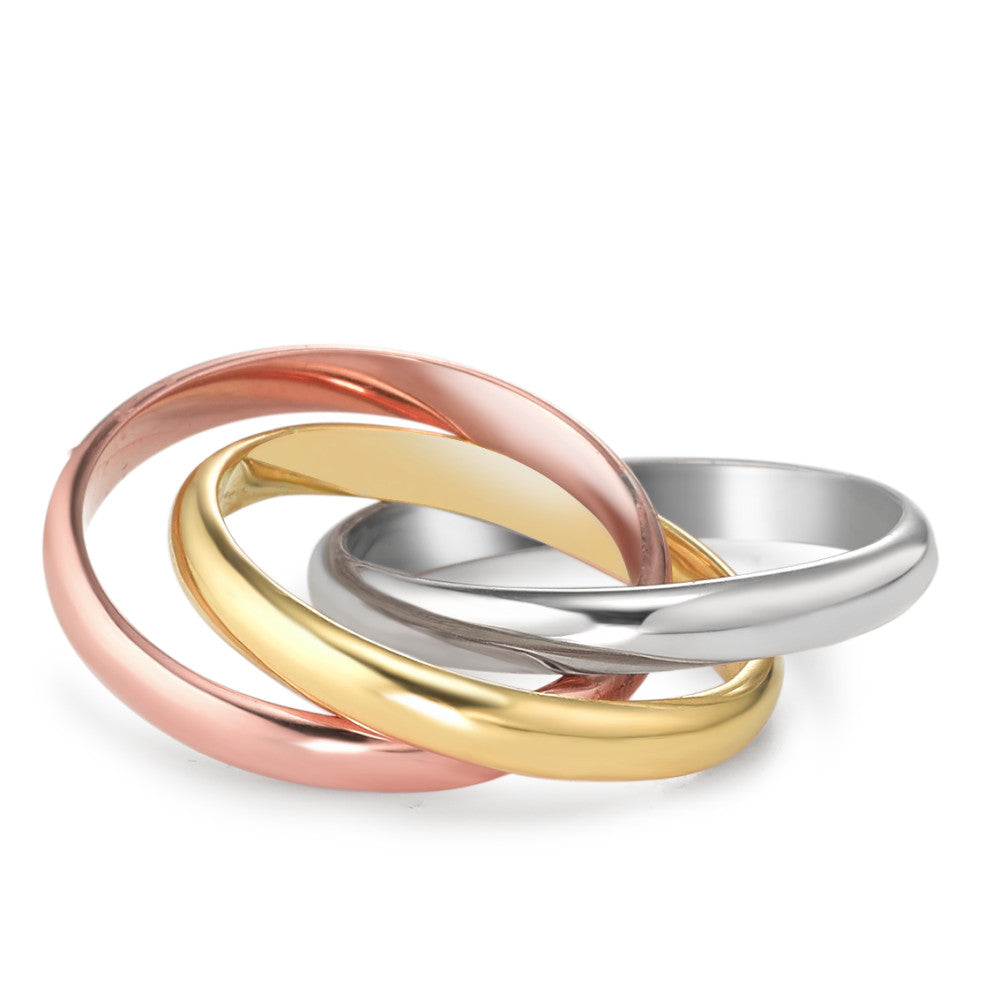 Anillo de dedo 750/oro amarillo de 18 quilates, 750/oro blanco de 18 quilates, 750/oro rojo de 18 quilates