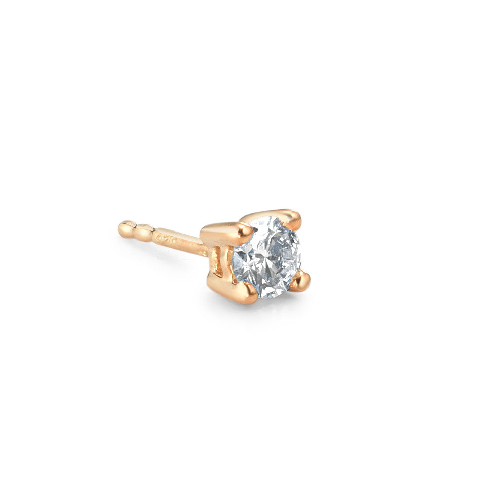 Pendientes 1ud 750/oro amarillo de 18 quilates Diamante 0.25 ct, w-si