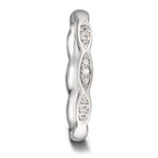Anillo de pareja 750/oro blanco de 18 quilates Diamante 0.06 ct, 9 piedras, tw-vsi