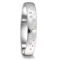 Anillo de pareja 750/oro blanco de 18 quilates Diamante 0.087 ct, 9 piedras, tw-si