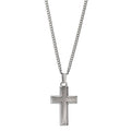 Collar con colgante Acero inoxidable Cruz 55 cm