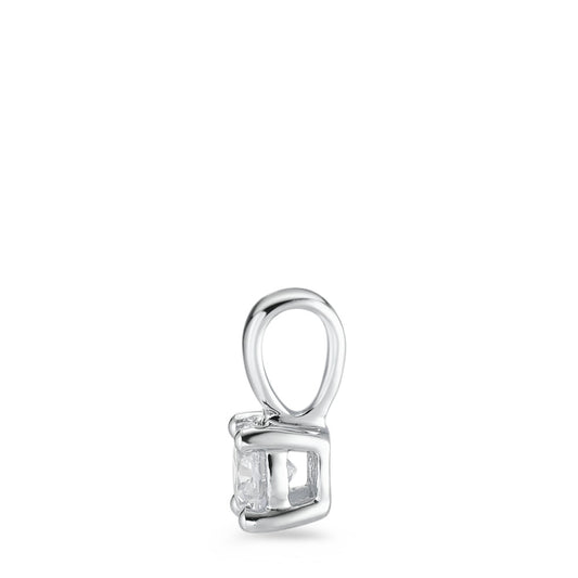 Colgante 750/oro blanco de 18 quilates Diamante blanco, 0.25 ct, [Brillant], w-si Ø4 mm