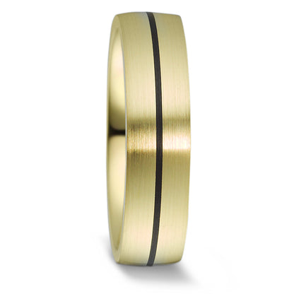 Anillo de pareja Oro amarillo de 585/14 kt., Carbón